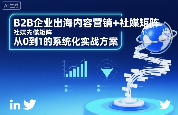 B2B企业出海内容营销+社媒矩阵，从0到1的系统化实战方案-轻创联盟