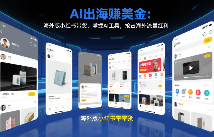 AI出海賺美金：海外版小红书带货，掌握AI工具，抢占海外流量红利(更新2026)-轻创联盟