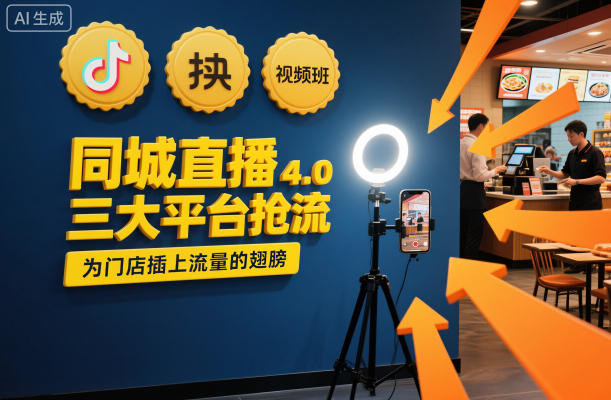 同城直播实操班4.0，三大平台抢流，为门店插上流量的翅膀-轻创联盟