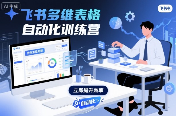 飞书多维表格自动化训练营，手把手教你告别重复处理，用多维表格开启高效办公新模式-轻创联盟