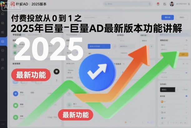 付费投放从0到1之2025年巨量AD最新版本功能讲解-轻创联盟