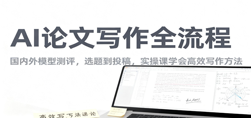 AI论文写作全流程，国内外模型测评，选题到投稿，实操课学高效写作方法-轻创联盟