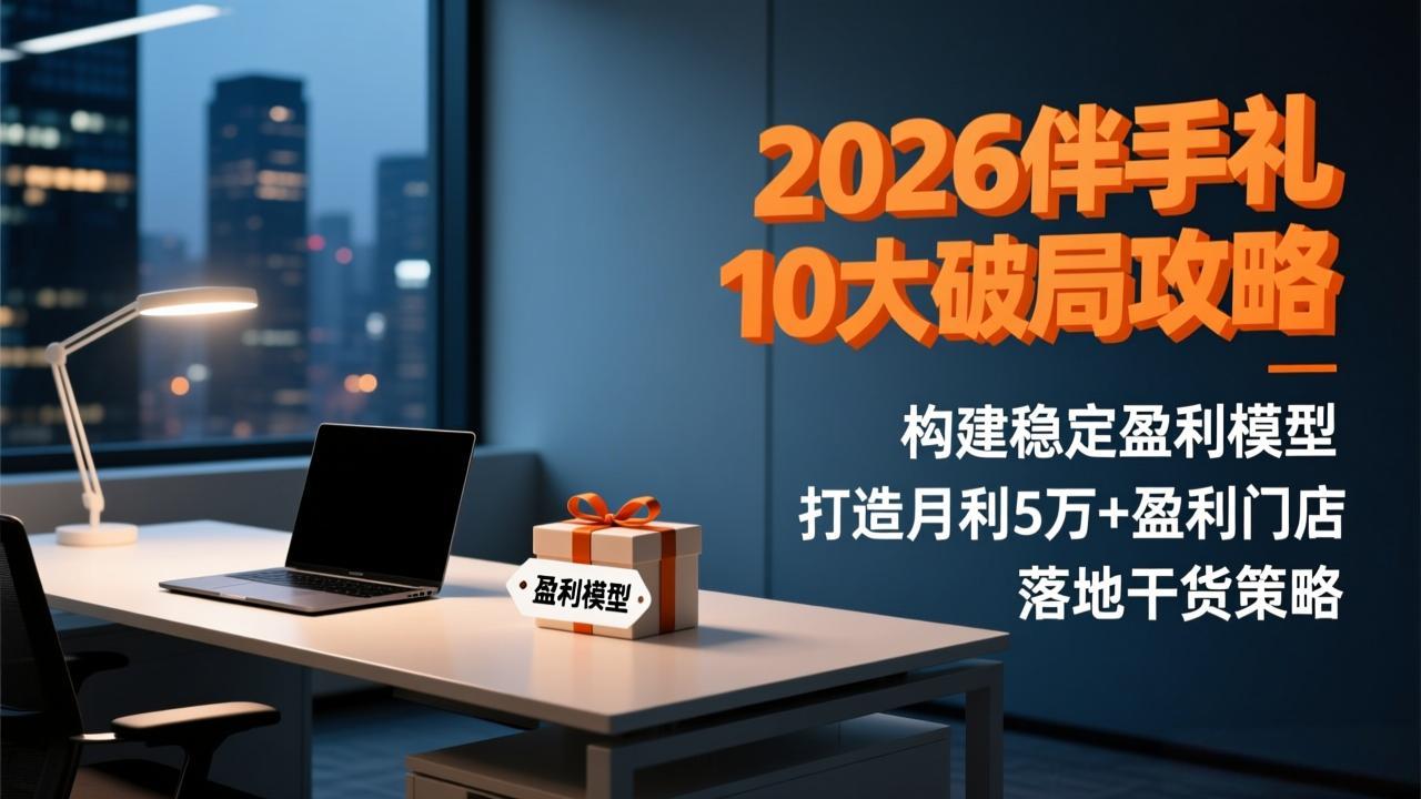2026伴手礼10大破局攻略：构建稳定盈利模型，打造月利5万+盈利门店，落地干货策略-轻创联盟