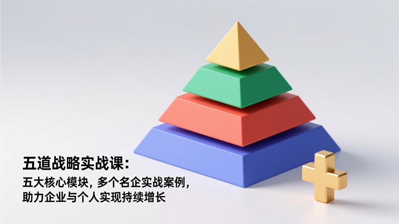 五道战略实战课：五大核心模块，多个名企实战案例，助力企业与个人实现持续增长-轻创联盟