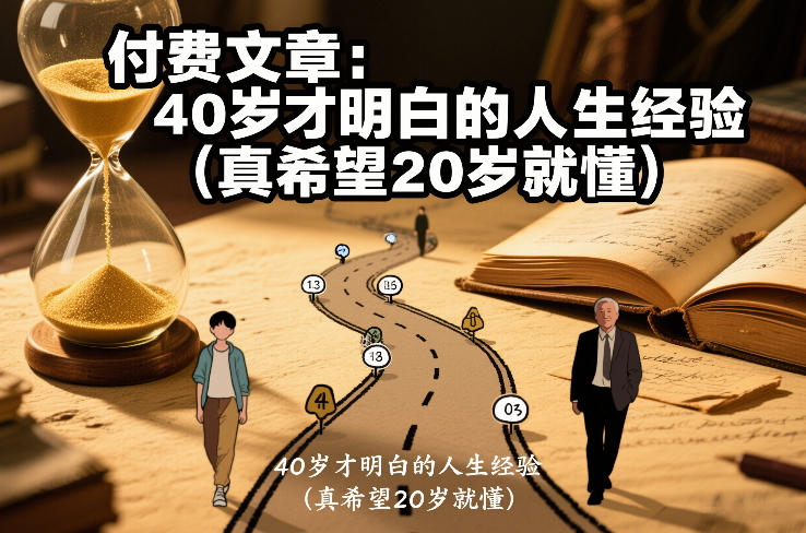 付费文章：40岁才明白的人生经验(真希望20岁就懂)-轻创联盟