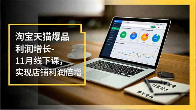 淘宝天猫爆品利润增长-11月线下课，免费流量、付费放大、费比管控，实现店铺利润倍增-轻创联盟