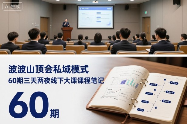 波波山顶会私域模式60期三天两夜线下大课课程笔记(文档)-轻创联盟