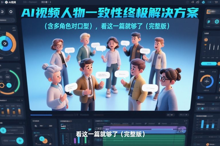 AI视频人物一致性终极解决方案(含多角色对口型)，看这一篇就够了(完整版)-轻创联盟