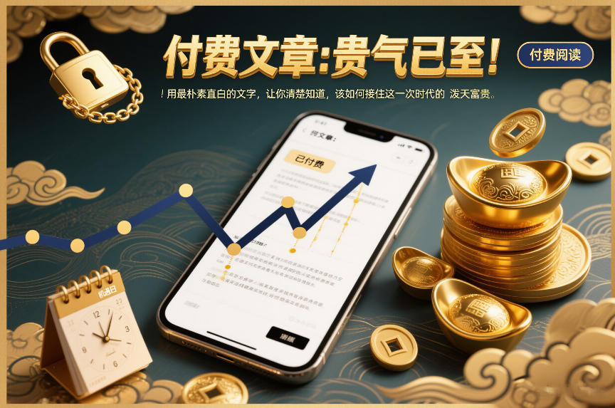 付费文章：贵气已至！用最朴素直白的文字，让你清楚知道，该如何接住这一次时代的泼天富贵-轻创联盟