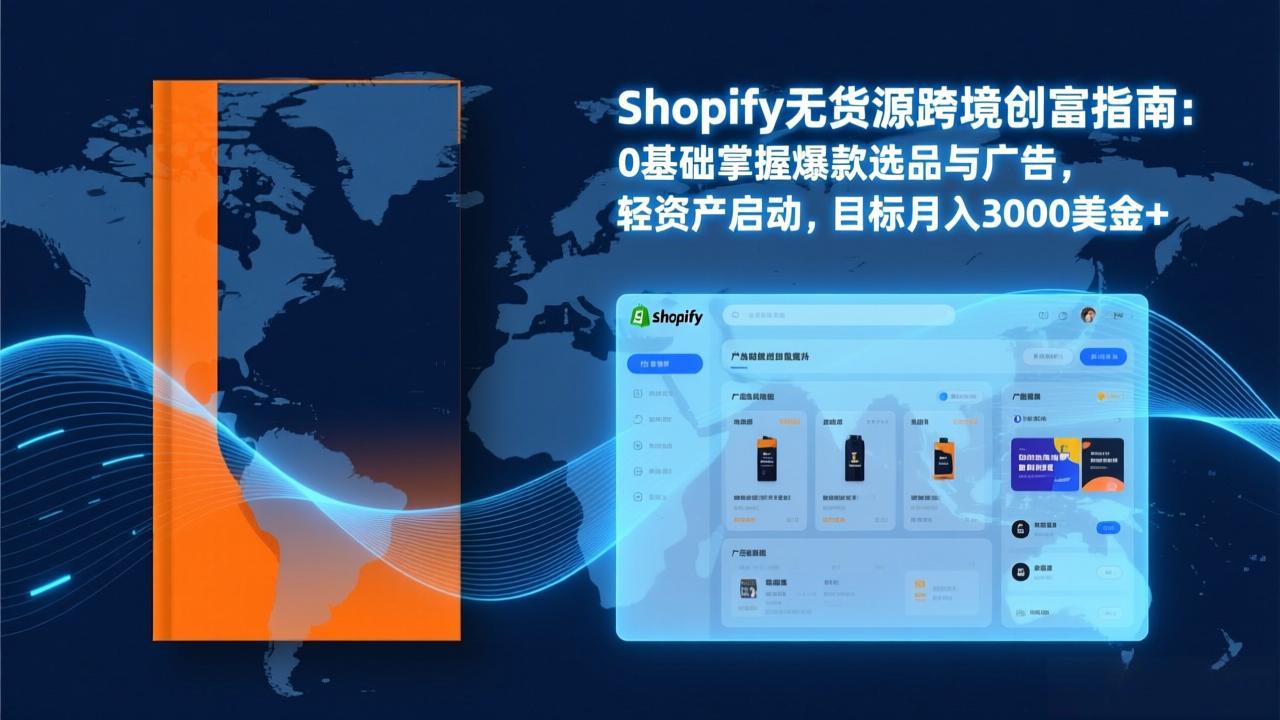 Shopify爆款打法实战：从选品到广告投放，复制爆款模型，驱动独立站月销售额破万刀-轻创联盟