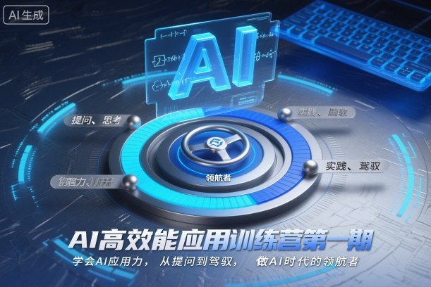 AI高效能应用训练营第一期，学会AI应用力，从提问到驾驭，做AI时代的领航者-轻创联盟