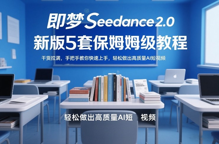 即梦Seedance2.0新版5套保姆级教程，干货拉满，手把手教你快速上手，轻松做出高质量AI短视频-轻创联盟