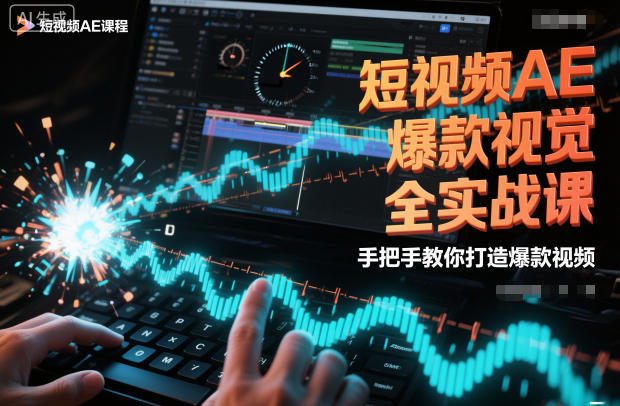 短视频AE爆款视觉全实战课，手把手教你打造爆款视频-轻创联盟