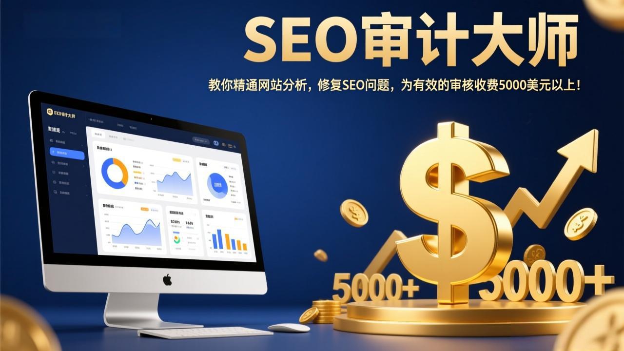 SEO审计大师：教你精通网站分析，修复SEO问题，为有效的审核收费5000美元以上！-轻创联盟