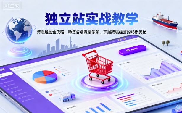 独立站实战教学，跨境经营全攻略，助您告别流量依赖，掌握跨境经营的终极奥-轻创联盟