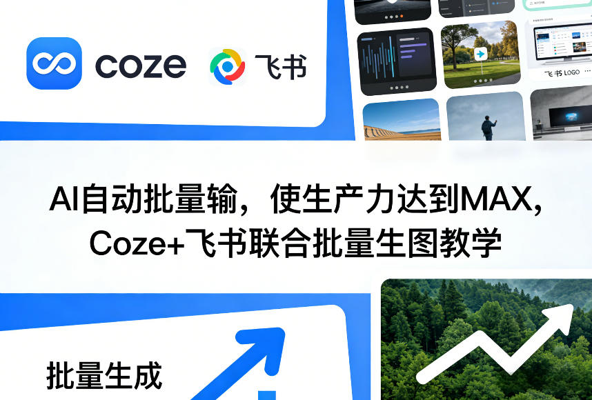 AI自动批量输,使生产力达到MAX,Coze+飞书联合批量生图教学-轻创联盟