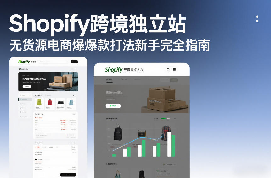 Shopify跨境独立站无货源电商爆款打法新手完全指南-轻创联盟