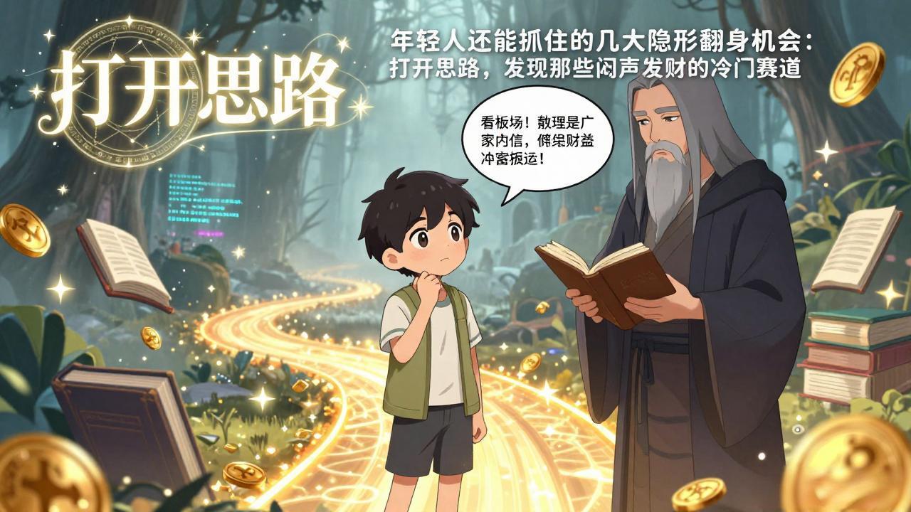 付费文1+2：年轻人还能抓住的几大隐形翻身机会：打开思路，发现那些闷声发财的冷门赛道-轻创联盟