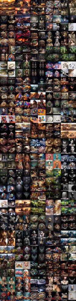 460+专业Midjourney珠宝摄影AI提示词戒指，项链-耳环-手链-宝石等，立即开始创作珠宝艺术-轻创联盟