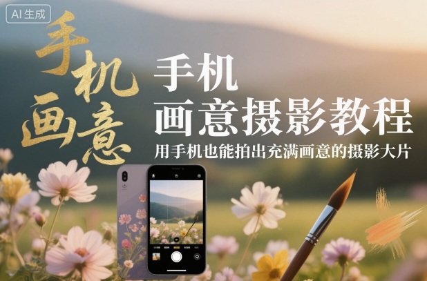 手机画意摄影教程，用手机也能拍出充满画意的摄影大片-轻创联盟