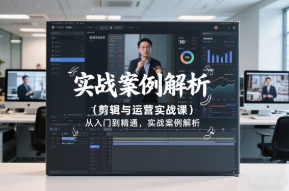 剪辑与运营实战课，从入门到精通，实战案例解析(更新2026)-轻创联盟