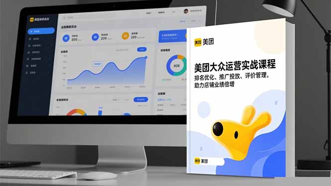 美团大众运营实战课程，排名优化、推广投放、评价管理，助力店铺业绩倍增-轻创联盟