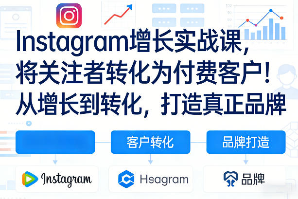 Instagram增长实战课，将关注者转化为付费客户！从增长到转化，打造真正品牌(双语字幕)-轻创联盟