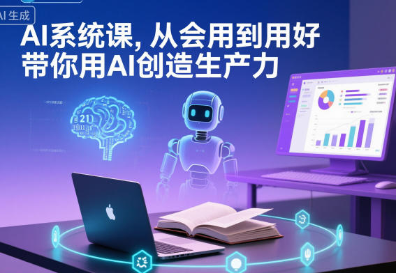 AI系统课，从会用到用好，带你用AI创造生产力-轻创联盟