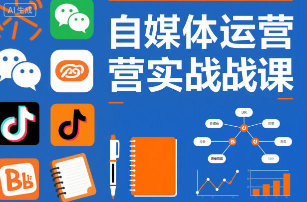 自媒体运营实战课，掌握一套系统的自媒体运营底层方法论，成为优秀的内容创作者-轻创联盟